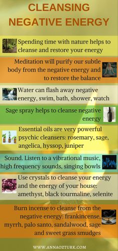 Cleansing Your Body And Home From Negative Energy – Anna Öztürk Sage Spray, Yoga Nature, Energy Healing Spirituality, Vibrational Energy