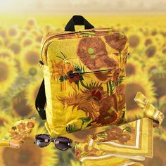 "Our modificated rucksack design with and more space inside more pockets. Unique bag with your favourite artwork on It. What can be better? Classic paintings on your shoulders. ◉ Backpack sizes is 12,6\" x 15,7\" x 3,1\" (32 x 40 x 8 cm (10 L)) ◉ Composition: 100% Polyester ◉ Care: Gentle machine wash (30oC - 40oC). Backpack is widely usable accessory, no doubt! It is great for your daily trips to work, school, to pack your stuff for short weekend getaways, beach day and so on. This velour backp Summer Standard Backpack For On-the-go, Summer Standard Backpack, Yellow Rectangular Backpack, Summer On-the-go Standard Backpack, Yellow Summer Backpack For Everyday Use, Yellow Backpack For Everyday Summer Use, Yellow Summer Travel Backpack, Bag Painting Ideas, The Kiss (klimt)