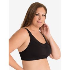 Make wireless athleisure and athletic comfort a reality with The Simone medium impact sports bra. The supportive material will hold you in while the convertible crisscross straps let you customize the level of support. Bonus: Keep small accessories safe in the front pocket. Micro-elastic Black Sports Bra, Black Nursing Bra With Light Support For Sports, Black Sports Nursing Bra With Light Support, Supportive Micro-elastic Sports Bra With Built-in Padding, Supportive Full Coverage Sports Bra, Comfortable Full Coverage Sports Bra With Built-in Bra, Comfortable Full Coverage Sports Bra With Medium Support, Supportive Black Bra With Light Support, Supportive Comfortable Sports Bra For Sports