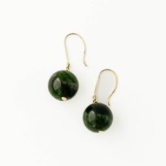 The rich, earthy green of chrome diopside is a true testament to nature's beauty. Found almost exclusively in eastern Siberia, chrome diopside is a rare gem due to the nearly year round frozen conditions. Chrome diopside can only be mined a few months each year! The chrome diopside gemstones are elegantly suspend from a delicate French ear wire, available in your choice of 14k gold or sterling silver. 💎Available in 14K gold (yellow, white, or rose) and sterling silver 💎French wire earring 💎Ch Wire Earring, French Wire Earrings, Earthy Green, Rare Gems, French Wire, Wire Earrings, Ear Wire, Gold Yellow, Nature Beauty