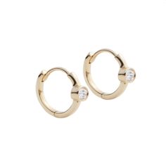 PRICES MAY VARY. This 14k Solid Gold Diamond Solitaire Hoop Earrings is a stunning piece of jewelry that will make any outfit shine. Made from solid gold, this studs is durable and will not fade or cause allergies. It is also non-gold-plated, ensuring its quality and longevity. The earrings features a high-quality, lab-grown diamond with a color range of DEF and VS~VVS clarity. 0.1ct /2pcs The classic and minimalist design of the earrings makes it perfect for daily wear, whether you're dressing Diamond Huggie Earrings, Gold Diamond Earrings Studs, Gold Diamond Earrings, Earrings Studs, Diamond Hoop Earrings, Pretty Earrings, Jewelry Earrings Hoops, Huggies Earrings, Gold Plated Jewelry