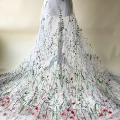 Forest Wedding Dress, Alice Dress, Prom Skirt, Tulle Embroidery, Sewing Lace, Colorful Embroidery, Embroidered Lace Fabric, Performance Dresses, Embroidery Floral