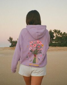 "Gift Giving" Oversized Lux Hoodie in Lavender Dandy Worldwide, Bouquet Embroidery, Patchwork Hoodie, Crop Top Dress, Warm Hug, Dandy, Gift Giving, Samsung Cases, Raglan Sleeve