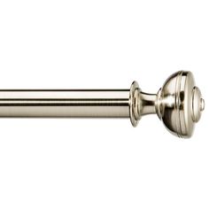 an image of a metal curtain handle on a white background