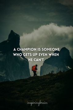 A champion is someone who gets up even when he can't. #inspirationalquotes #motivationalquotes #quoteswallpapers #bestquotes #quoteoftheday #hardwork #motivation #successquotes #success #positivemindset #inspiringbrain #lifequotes Brain Quotes, Brains Quote, Together Quotes, Motivational Inspirational Quotes, Good Morning Inspiration, Motivational Quotes Wallpaper, Inspirational Articles, Good Morning Wishes Quotes, Morning Wishes Quotes