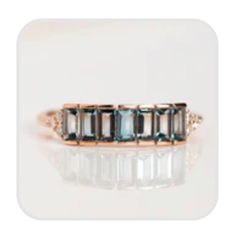 10kt Solid Rose Gold Diamond & London Blue Topaz Arch Of Dream Ring Size 8 Worn Once Eclectic Jewelry, Local Eclectic, Ring Color, Dream Ring, London Blue Topaz, Rose Gold Diamonds, London Blue, Stacking Rings, Womens Jewelry Rings