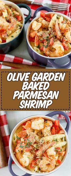 an image of olive garden baked parmesan shrimp