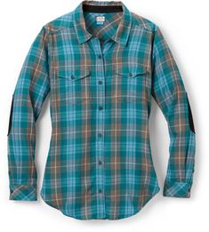 A classic plaid pattern and relaxed fit come together on the women's KAVU High Horizon Flannel shirt for a cozy  go-anywhere style that pairs just as easily with a fun skirt as your favorite jeans. Womens Flannel Shirt, Rei Co-op, Come Together, Blue Moon, Favorite Jeans, Flannel Shirt, Plaid Pattern, Button Up Shirts, Womens Shirts