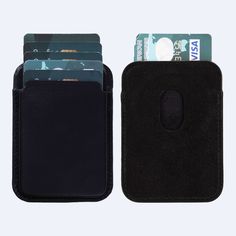 This beautiful FULL GRAIN LEATHER CARD HOLDER WALLET is made of the finest quality genuine leather and is a unique way to store your credit cards, business cards, id cards, or driver's license. It is a great gift for men or women. The wallet can be stick-on/attaches to the back of the phone. You can also choose between different colors and designs. Product Features: Made of full-grain genuine leather. Stick-on/attach to the back of the phone or phone case with its magnetic field property. Availa Black Card Holder With Cell Phone Pocket As Gift, Black Card Holder With Cell Phone Pocket For Gift, Rfid Blocking Rectangular Trifold Wallet, Black Rectangular Card Holder With Phone Sleeve, Leather Card Holder With Cell Phone Pocket For Gift, Leather Card Holder With Cell Phone Pocket As Gift, Black Wallets With Cell Phone Pocket For Gift, Black Rectangular Card Holder With Cell Phone Pocket, Classic Black Card Holder For Personal Use