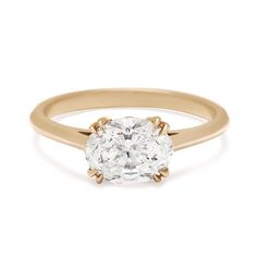 Yellow Gold Unique Solitaire Engagement Ring, Anna Sheffield, Traditional Engagement Rings, Oval Cut Engagement Ring, Trending Engagement Rings, Custom Wedding Rings, Ring Trends, Stones Jewelry, Oval Engagement