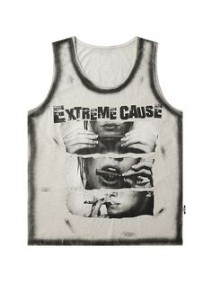 Elevate your casual wardrobe with this gray letters print oversized tank top. Crafted from soft and breathable fabric, this tank top features a relaxed, oversized fit for ultimate comfort. The stylish letters print adds a trendy touch, making it a versatile piece for layering or wearing on its own.   Please note that this product includes only one tank top, and other items shown in the images are available for separate purchase. Garment Size SizeMLXLFull Length727476Shoulders353637Bust104108112 Plus Size Goth Fashion, Oversized Tank Top, Plus Size Kawaii, Kawaii Sweatshirt, Gothic Bag, Steampunk Fashion Male, Punk Shoes, Stylish Letters, Outfits With Hats