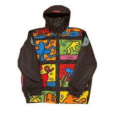 Brand New With Tags, Members Only X Keith Haring Windbreaker Jacket Multicolor Sizes Medium And Large Available. Limited Edition Collaboration. Trendy Patchwork Windbreaker For Streetwear, Multicolor Hooded Streetwear Outerwear, Multicolor Hooded Windbreaker For Streetwear, Multicolor Hooded Outerwear For Streetwear, Hooded Multicolor Windbreaker For Streetwear, Trendy Multicolor Hooded Windbreaker, Color Block Long Sleeve Streetwear Outerwear, Color Block Long Sleeve Outerwear For Streetwear, Multicolor Hooded Windbreaker With Pockets