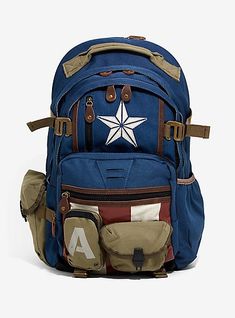 Marvel Captain America Canvas BackpackMarvel Captain America Canvas Backpack, Captain America Canvas, Captain America Suit, Marvel Backpack, Marvel Clothes, Marvel Merchandise, Marvel Captain America, Backpack Material, Casual Cosplay, Backpack Bag