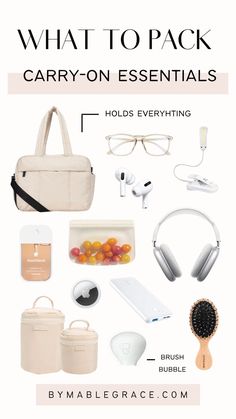 What to Pack: Carry-On Essentials Bag Essentials List, Travel Accesories, Carry On Essentials, Large Backpack Travel, Carry On Packing, Carry On Bag Essentials, Amazon Travel, Travel Essentials List, Travel Finds