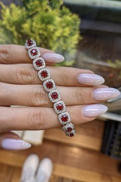 Ruby and Diamond Ring, Engagement ring, Aesthetic ring, Engagement ring idea, Ruby Jewelry, Кольцо с рубином, кольцо на помолвку, Идея кольца, украшения с рубином, #rubyring #rubydiamondring #diamondring #trendring #ringaddict #prettyring #designerring #uniqueengagementring #engagementring #engagementringideas  #customrings #weddingrings #weddingring #ringlovers #ringofig #prettyrings #customring #uniquering #promisering #proposalring #ruby #rubydiamond #rubyjewelry #redruby #rubystone Red Diamond Bracelet, Luxury Red Diamond Bracelet For Formal Occasions, Luxury Ruby Diamond Bracelet For Formal Occasions, Luxury Ruby Tennis Bracelet For Formal Occasions, Luxury Ruby Bracelets, Red Luxury Diamond Bracelet, Luxury Red Diamond Bracelet, Fine Jewelry Red Diamond Bracelet, Luxury Jewelry With Prong Setting And Lab-created Ruby