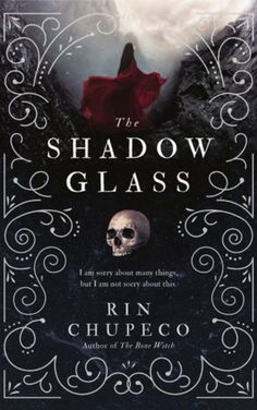 the shadow glass by rin chupeo is shown in front of a dark background