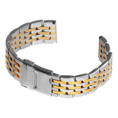 Replacement Bracelet for Breitling Navitimer Size: 20mm, 22mm, 24mm Finishes: Silver, Silver & Yellow Gold (Two Tone) Material: 316L Stainless Steel Total Length: 198mm Thickness: 3mm FREE Set of Matching Spring Bars Included Link Removal Tool Required to Easily Shorten Band to fit your Wrist Product color may differ from picture depending on computer/mobile screen. SKU: brt1  This beautiful heavy duty stainless steel watch bracelet will suit Breitling and other watches. Adjustable Stainless Steel Watch Accessories With Polished Finish, Adjustable Stainless Steel Watch Bands With Stainless Steel Clasp, Adjustable Stainless Steel Jubilee Watch Band, Stainless Steel Bracelet Strap Watch Band, Adjustable Stainless Steel Watch Bands With Polished Finish, Silver Stainless Steel Watch Band With Jubilee Bracelet, Silver Stainless Steel Jubilee Bracelet Watch Band, Silver Stainless Steel Jubilee Watch Band, Mobile Screen