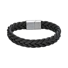 Add a stylish new element to your daily look with this LYNX men's leather bracelet. Add a stylish new element to your daily look with this LYNX men's leather bracelet. Metal: stainless steel Length: 8.25 in. Packaging: pouch Finish: polished Color: Brown. Gender: male. Age Group: adult. Classic Leather Bracelets For Everyday, Black Leather Casual Wristband, Classic Everyday Leather Bracelet, Casual Black Leather Wristband, Black Leather Bracelet With Stainless Steel Clasp For Business, Minimalist Leather Bracelets With Leather Strap, Leather Bracelets For Everyday Use, Everyday Leather Wristband With Leather Strap, Everyday Leather Wristband With Bracelet Strap