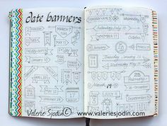 Journalling Inspiration, Valerie Sjodin, Bujo Doodles, Bullet Journal Key, Calendar Journal, Studio Spaces, Word Of The Year, Bullet Journal Printables, Passion Planner