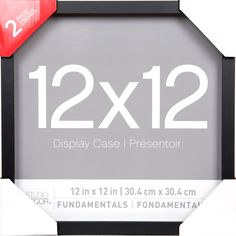 there is a sign that says 12x12 display case