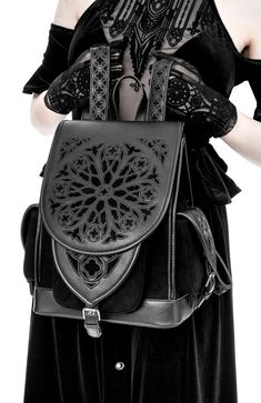 Elevate your gothic fashion with the goth black rosarium backpack. crafted with meticulous attention to detail, this backpack combines dark elegance with practicality. perfect for everyday use or special occasions, it is designed to keep your essentials organized while making a bold statement. get ready to turn heads and express your unique style with this stunning backpack. Punk Style Halloween Bags, Cheap Black Alternative Style Bags, Cheap Gothic Party Bag, Pretty Goth Accessories, Cheap Grunge Streetwear Outerwear, Cheap Gothic Bags For Concerts, Cheap Gothic Bags With Adjustable Strap, Cheap Gothic School Bag, Cheap Gothic Shoulder Bag