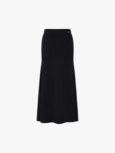 MO&Co. Women's Distressed Jersey Maxi Skirt Crafted from a soft cotton blend with just the right amount of stretch, this maxi skirt feels as good as it looks. The inclusive design makes it a must-have addition to any wardrobe. It has an elasticated waistband that provides a flexible and forgiving fit, and distressed details add a trendy, lived-in look to the skirt, giving it a casual and relaxed vibe. Features : - Inclusive maxi A-line silhouette- Elasticated waist, distressed details- Stretchy Jersey Maxi Skirt, Inclusive Design, Knit Midi Skirt, Black Midi Skirt, Knit Midi, Black Knit, Maxi Skirt, Midi Skirt, Cotton Blend