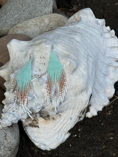 Brick stitch earrings with fringe Turquoise Fringe Beaded Earrings For Beach, Turquoise Beaded Fringe Dangle Tassel Earrings, Turquoise Fringe Tassel Drop Earrings, Turquoise Beaded Fringe Tassel Earrings For Summer, Turquoise Fringe Earrings For Summer, Turquoise Beaded Fringe Drop Earrings, Turquoise Fringe Beaded Drop Earrings, White Beaded Fringe Tassel Earrings For Beach, Chandbalis Earrings