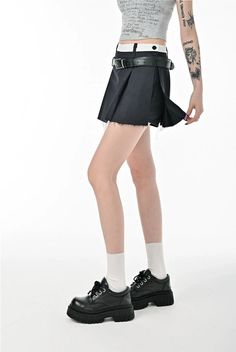 Embrace the fusion of chic and edge with our Distressed Hem Skort Pleated Mini Skirt, the ultimate blend of style and comfort.
Expertly crafted with a focus on tailoring, our skort is characterized by sharp pleats that lend texture and movement. Its high-waist design cinches for a flattering silhouette, while the distressed hem adds a modern, rebellious touch to the classic mini skirt style.
Constructed with premium materials, this skort ensures both durability and a soft hand feel. This staple Mini Skirt Style, List Of Countries, Urban Wear, Classic Mini, Pleated Mini Skirt, Urban Fashion, Clothing Items, Casual Wear, Everyday Wear