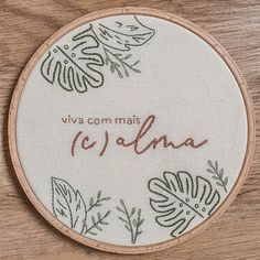 a cross stitch pattern with the words, via com mai rcalana