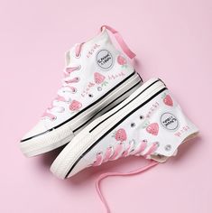 Sweet Fruits Canvas Shoes PN4374 ●Size:please see the picture. ●Material: Canvas. ●About Shipping: We attach great importance to the orders of each customer and parcel delivery. 1.Processing time: 2-3 business days. 2.Shipping time: 10-15 business days to US, please allow 3-4 weeks shipping to other country.(Shipping times can be affected by variable customs clearance times or public holidays.) Trendy Summer High-top Sneakers With Round Toe, Trendy High-top Sneakers With Round Toe For Summer, Trendy Canvas Shoes With Laces And Closed Toe, Trendy Closed Toe Canvas Shoes With Laces, Cute White High-top Sneakers For Spring, Pink High-top Sneakers For Spring, Pink Canvas Shoes With Rubber Sole, Pink Canvas High-top Sneakers With Round Toe, Spring Pink High-top Sneakers With Round Toe