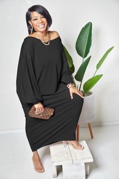 Product Name Solid Loose Bat Sleeve Casual Maxi Dresses YFS-10126 Item NO. YFS-10126 Color Black, Yellow, Orange Size 3XL, 2XL, XL, L, M, S Pattern Type Solid Silhouette Straight Style Casual Season Spring / Autumn Dresses Length Ankle Length Sleeve Length Full Waist Type High Front Style Flat Weight 0.48 kg = 1.0582 lb = 16.9315 oz Category Dresses Maxi Dresses Creation Time 2022-09-09 Elegant Oversized Dress In Solid Color, Elegant Oversized Solid Color Dress, Black Half-sleeve Maxi Dress For Summer, Chic Black Non-stretch Maxi Dress, Black Button-up Maxi Dress For Daywear, Black Cotton V-neck Maxi Dress, Black Flowy Maxi-length Kaftan, Short Sleeve Lace Dress, Long Cocktail Dress