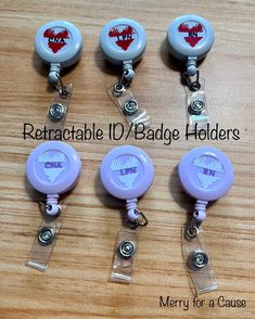 Retractable ID/Badge Holder, available in grey with red heart or lavender with white heart. Also choice of RN, LPN, or CNA. Personalization may be available upon request please message for details. Adjustable Purple Badge Holders As Gift, Adjustable White Badge Holder For Personal Use, Customizable White Badge Reel, Customizable Adjustable White Badge Holders, Adjustable Customizable White Badge Holders, Retractable Id Badge Holder, Id Badge Holders, Badge Holder, White Heart