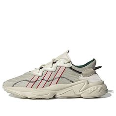 Adidas Pusha T x Ozweego 'Crystal White' EH0242 (SNKR/Crossover) Ozweego Adidas, White Chunky Sneakers, Adidas Ozweego, Pusha T, Black Trainers, Crystal White, Shop Jewelry, Mens Khakis, Low Top Sneakers