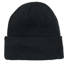 This Extra-Large Beanie hat is your easy cold-weather solution. Cut with a double layer of warm acrylic, this hat will keep you warm and set for the season. Black Acrylic Beanie For Winter, Warm Black Acrylic Hat, Winter Acrylic Hat For Streetwear, Black Acrylic Hats For Cold Weather, Acrylic Winter Hat For Streetwear, Solid Warm Hat For Cold Weather, Warm Solid Color Hat For Cold Weather, Black Acrylic Hat, One Size Fits Most, Solid Color Bonnet For Cold Weather