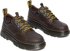 Dr. Martens Tarik Lo Leather | Zappos.com Casual Ankle-high Leather Oxfords, Leather Lace-up Oxfords With Vibram Sole, Casual Oxfords With Lug Sole And Round Toe, Fall Lace-up Oxfords With Lug Sole, Fall Derby Lace-up Shoes With Round Toe, Low-top Leather Oxfords With Cushioned Footbed, Leather Low-top Walking Shoes For Work, Brown Ankle-high Lace-up Shoes With Rubber Sole, Casual Lace-up Shoes With Lug Sole For Derby