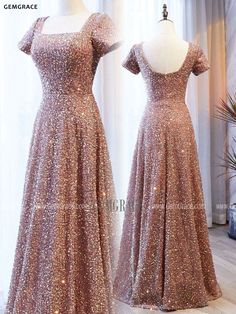 10% off now|Free shipping world-wide. Modest Sequined Champagne Long Formal Dress With Square Neckline at GemGrace. Click to learn our pro custom-made service for wedding dress, formal dress. View #SparklyPromDresses for more ideas. Fitted Square Neck Gown For Party, Square Neck Sequined Prom Dress, Elegant Square Neck Sequin Dress, Party Gown With Fitted Bodice And Square Neck, Square Neck Gown With Fitted Bodice For Party, Square Neck Evening Dress For Prom Season, Square Neck Evening Dress For Prom Season Banquet, Square Neck Evening Dress For Prom Banquet, Square Neck Evening Dress For Banquet And Prom Season