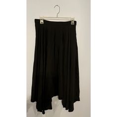 This Skirt Has Never Been Worn. It Is Size 6 But In My Opinion It Runs A Bit Smaller On The Waist (For Exact Waist Measurement Please See Pictures) Length Wise, It Reaches Below The Knee. Womens Long Skirt, Below The Knee Skirt, Hi Low Skirts, Vegan Leather Skirt, Business Skirt, Knee Skirt, Fit And Flare Skirt, Tie Skirt, Hm Skirt