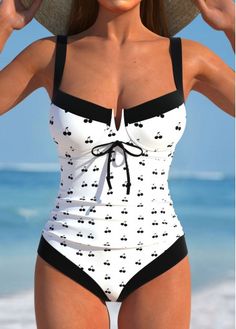 Color:White;Size:S;Size:M;Size:L;Size:XL;Size:XXL;Bra Style:Padded;Support:Wire Free;Pad Style:Removable;Strap Style:Adjustable;Package Contents:1 X One Piece Swimwear;Occasion:Sport; Modest Bikinis, Elegant Dresses Plus Size, Unique Swimwear, Beach Bridesmaid Dresses, Swimwear Suits, Trendy Swimsuits, White One Piece, Plaid Outfits, Cut Out One Piece