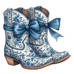 Boots Drawing Reference Front View, Blue Western Boots For Western-themed Events, Cowgirl Boots Drawing, Elegant Cowgirl, Floral Cowgirl Boots, Classic Cowgirl, Boots Png, Floral Boots, Black Cowboy