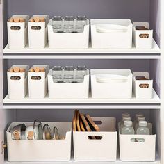 Maximize cabinet space: small storage boxes in cabinets to free up valuable countertop and shelf space. Customizable organization: Choose from a variety of specifications to mix and match and create a storage solution tailored to your needs. Versatile storage: Store pots, plates, snacks, and more in the large size, keeping your kitchen organized and clutter-free. Convenient access: Holes on the side of the storage rack make it easy to grab items and transport them around the kitchen. Keep countertops tidy: Utilize this storage solution to keep your cabinets and countertops neat and orderly, enhancing the overall look of your kitchen. Description: Introducing our versatile storage box, the perfect solution for keeping your cabinets and countertops organized. These small storage boxes can be Organiser Cucina, Kitchen Storage Hacks, Small Storage Boxes, Kitchen Storage Boxes, Cabinets And Countertops, Plastic Container Storage, Kitchen Organizer, Desktop Storage, Plastic Box Storage