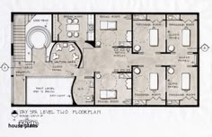 the floor plan for a two bedroom apartment with an attached bathroom and separate living room