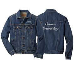 "VOLUME DISCOUNT: We offer volume discount on our website for this item: https://camelsota.com/Port-Authority-Denim-Jacket-Mens-&-Ladies-p562424363 LOGO EMBROIDERY: If you need logo embroidery, please add Logo Digitizing Fee in your cart: https://etsy.me/38E2izc. This is one-time per logo (not per item) fee to digitize your logo file into a stitch file for embroidery and you would not pay for it on your future orders. Logo fee is not required for text embroidery if you use our fonts shown in the Indigo Denim Jacket, Text Embroidery, Embroidered Denim Jacket, Star Embroidery, Classic Denim Jacket, Indigo Denim, Port Authority, Text Logo, Denim Jacket Men