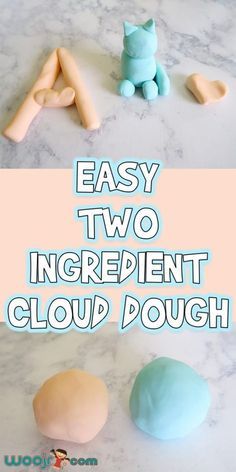 easy two ingredient cloud dough recipe