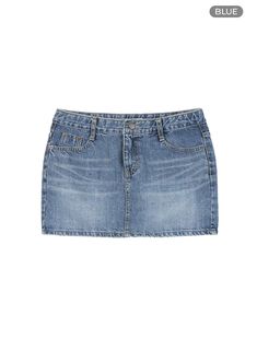 washed-denim-mini-skirt-cl418 / Blue H&m Denim Skirt, Low Rise Jeans Bootcut, Mini Skirt Denim, Low Waist Skirt, Festival Trends, Low Waist Jeans, Blue Denim Skirt, Low Rise Jeans, Jeans For Women