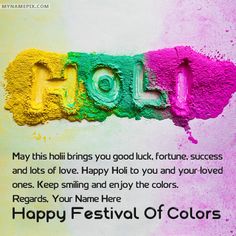 happy festival of colors for holi