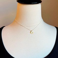 "Sterling silver disc and gold vermeil circle pendant hangs from a tiny curb chain in bright 925 sterling silver.   It is a minimalist necklace for sure and perfect for wearing everyday.  Details: - Length of the necklace - 16\" with the option to add a 1.5\" extender chain - Dainty sterling silver curb chain (1mm) & sterling silver lobster trigger clasp - Tiny Brushed Sterling Silver Disc - 6mm & Brushed Gold Vermeil Circle - 10mm Matching earrings:  https://www.etsy.com/listing/1597884256/dain Silver Minimalist Charm Necklace For Layering, Dainty Sterling Silver Chain Necklace For Layering, Everyday Charm Necklace With Round Pendant And Delicate Chain, Dainty Sterling Silver Coin Necklace With Adjustable Chain, Minimalist Gold-plated Sterling Silver Chain Necklace, Everyday Gold Sterling Silver Coin Necklace, Everyday Gold Coin Necklace In Sterling Silver, Silver Charm Necklace With Coin Pendant For Layering, Sterling Silver Round Charm Necklaces For Layering