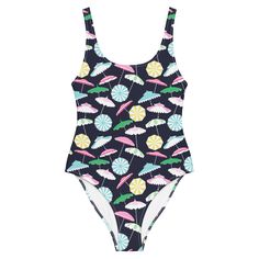 This Beach Umbrella Party Coastal Preppy one-piece swimsuit is perfect for having FUN by the sea, or happily swimming laps at the pool! This one-piece swimsuit for all figures will bring out your best features while you enjoy the smooth fabric and the flattering design relaxing under your favorite beach umbrella. Perfect for a bachelorette party, birthday gift, mother's day gift, honeymoon swimsuit, vacation swimsuit, and bridesmaid gift! *Please see the side by side Happy Fun Shop measurement chart comparison with J.Crew's swimwear chart measurements to better help you find your Happy Fun Shop swimwear size. * 82% Polyester, 18% Spandex * Fabric weight: 6.78 oz/yd² (230 g/m weight may vary by 5% * Chlorine-resistant fabric * Cheeky fit with a scoop neckline and a low scoop back * Zig-zag Umbrella Party, Honeymoon Swimsuit, Swimming Laps, Coastal Preppy, Vacation Swimsuit, Beach Umbrella, Swimsuits For All, Happy Fun, Shop Swimwear