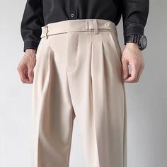 44987505606896|44987505639664|44987505672432|44987505705200 Khaki Dress Pants For Spring, Spring Khaki Dress Pants, Khaki Dress Trousers For Spring, Spring Khaki Dress Trousers, Beige Non-stretch Tapered Leg Pants, Non-stretch Tapered Leg Beige Pants, Suit Trousers Men, Color Outfits, Solid Color Outfits