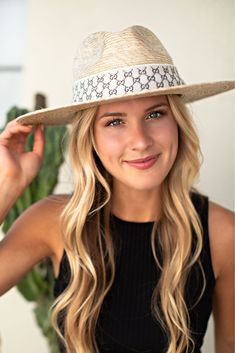 Handmade by artisans in Mexico, our new 100% baked palm leaf Tulum Hat is perfect for spring and summer wear. Featuring a molded crown and tightly woven pressed palm, this hat offers the most sun protection. Embellished with a brown band and Swarovski crystals. - Hat is not adjustable, has an elastic band on the inside, it has a larger fit than our other hats. If you think you’ll need a tighter fit or have a smaller head, we can attach a foam piece. Can be removed. REQUEST THIS STYLE IF YOU WANT Structured Crown Panama Hat For Spring Vacation, Summer Vacation Hats With Structured Crown, Structured Crown Summer Hat For Vacation, Straw Hat With Structured Crown For Spring, Adjustable Toquilla Straw Sun Hat With Structured Crown, Toquilla Straw Hat With Structured Crown For Vacation, Panama Hat With Structured Crown For Beach And Spring, Spring Vacation Sun Hat With Structured Crown, Vacation Straw Hat With Structured Crown