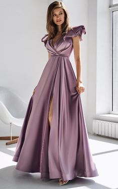 Casual V-neck Sheath Spaghetti Satin Floor-length Evening Dress with Ruching - Dorris Wedding Satin V-neck Banquet Dress, Fitted V-neck Satin Maxi Dress, Chic V-neck Maxi Dress For Banquet, Fitted Satin Maxi Dress With V-neck, Summer V-neck Banquet Evening Dress, Summer V-neck Evening Dress For Banquet, Summer V-neck Evening Dress For Banquets, Satin V-neck Dress For Banquet, Summer V-neck Evening Dress For Dinner